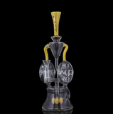 DUAL SWISS DISK GLASS WATER PIPE RECYCLER | DAB RIG | BOROTECH