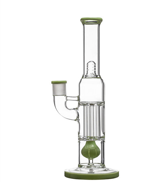 PILLAR BONG GLASS WATER PIPE GLASS BONG| BOROTECH | US WAREHOUSE