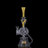 DUAL SWISS DISK GLASS WATER PIPE RECYCLER | DAB RIG | BOROTECH