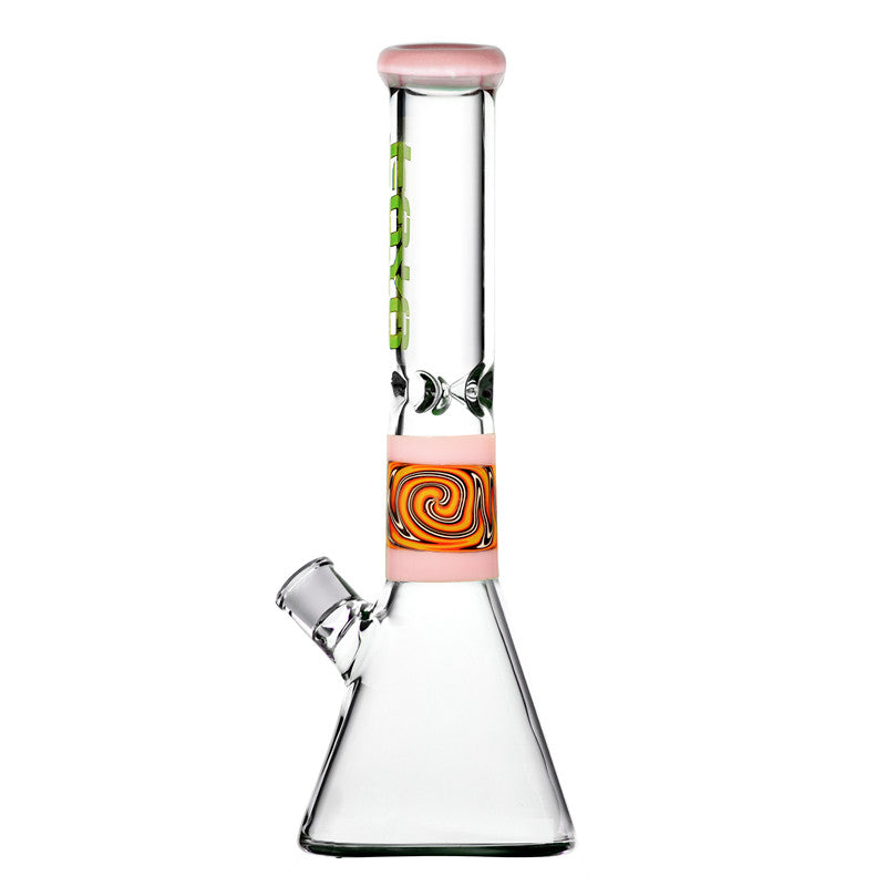 WIG WAG COLORED 15.8INCH GLASS BEAKER BONG | BOROTECH