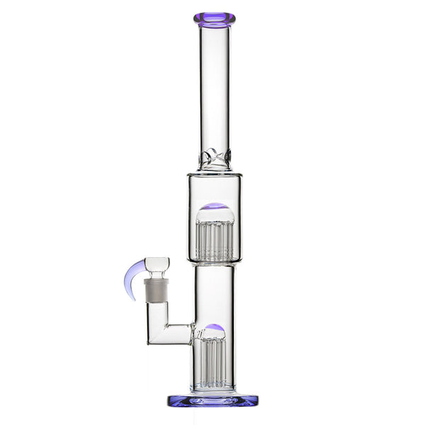 2 LAYER ARM TREE PERC GLASS WATER PIPE BONG | BOROTECH