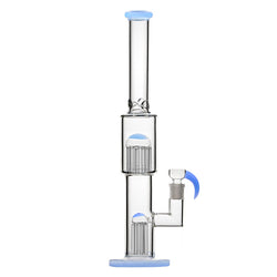 2 LAYER ARM TREE PERC GLASS WATER PIPE BONG | BOROTECH