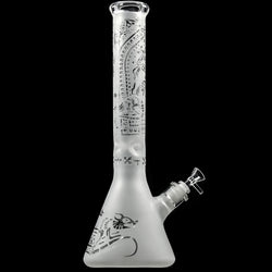 PREMIUM DEEP SANDBLASTED BEAKER 8/12/16INCH | BOROTECH